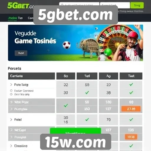 Comparação entre 5gbet.com e concorrentes no mercado de jogos